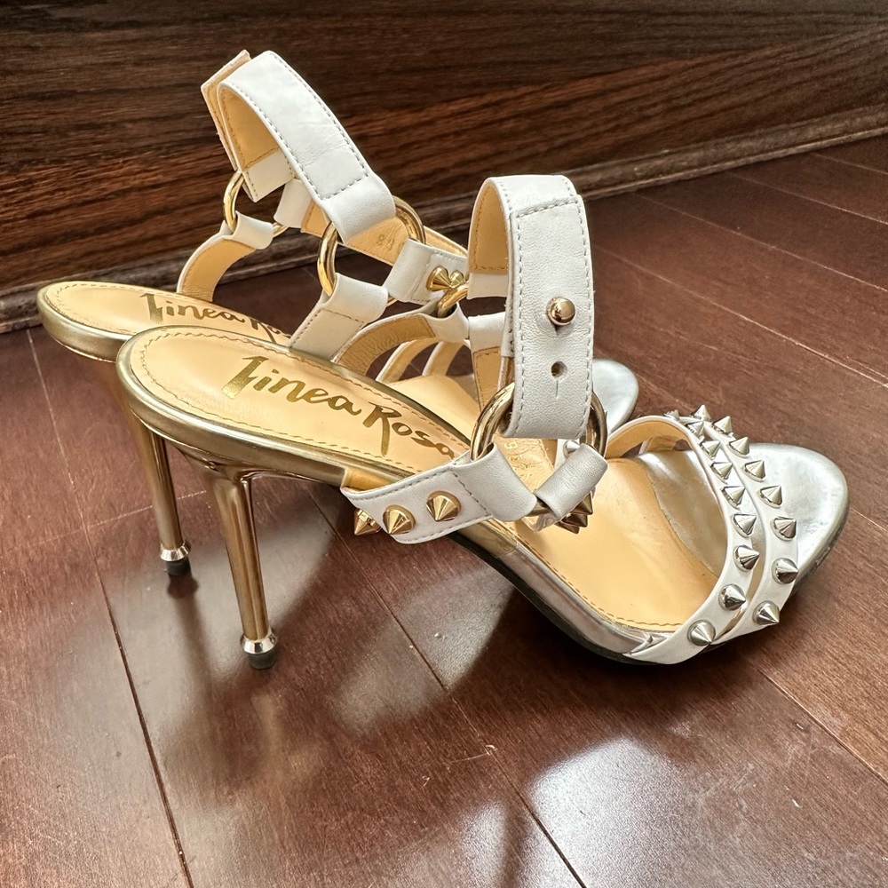 Linea Rosa - High Heel Sandal Shoes, Size 37/235 with dust bag